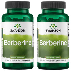 Swanson Berberina, cápsulas de 400 mg, apoyo al metabolismo y energía sostenida
