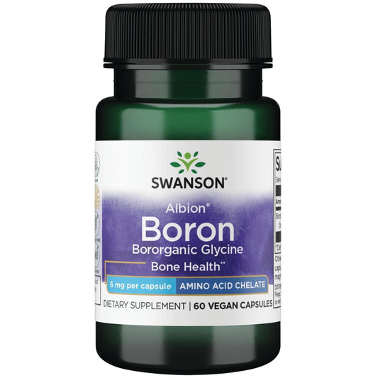 Swanson Boron cápsula 6 mg para soporte óseo y articular.