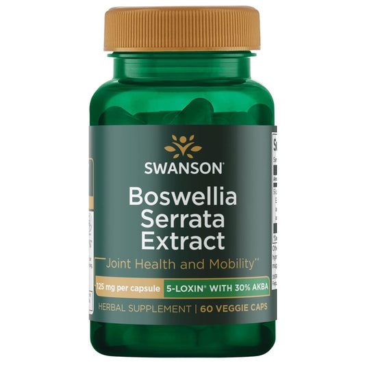 Swanson Boswellia Serrata: cápsulas 125 mg para movilidad diaria