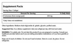 Swanson D-Limonene: cápsulas para uso diario en tu rutina de bienestar.