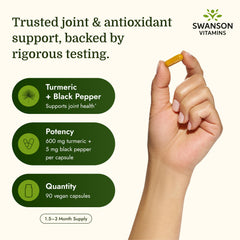 Swanson etiqueta con lista de ingredientes y ventajas de absorción