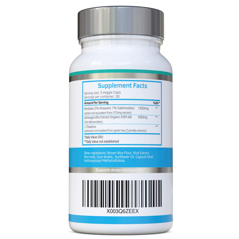 Swiss Bioenergetics primer plano de etiqueta con ingredientes estandarizados y confianza