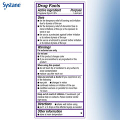 Systane Complete comparación de tamaño 0.33 oz ideal para llevar