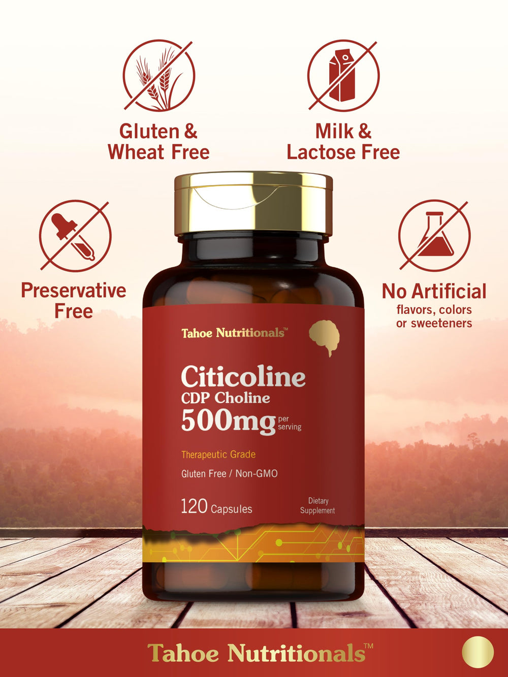 Tahoe Nutritionals cápsula en mano para comparar tamaño y comodidad de ingestión