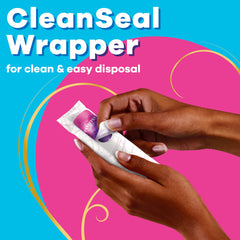 Tampax Radiant envoltorio CleanSeal para una eliminación más higiénica