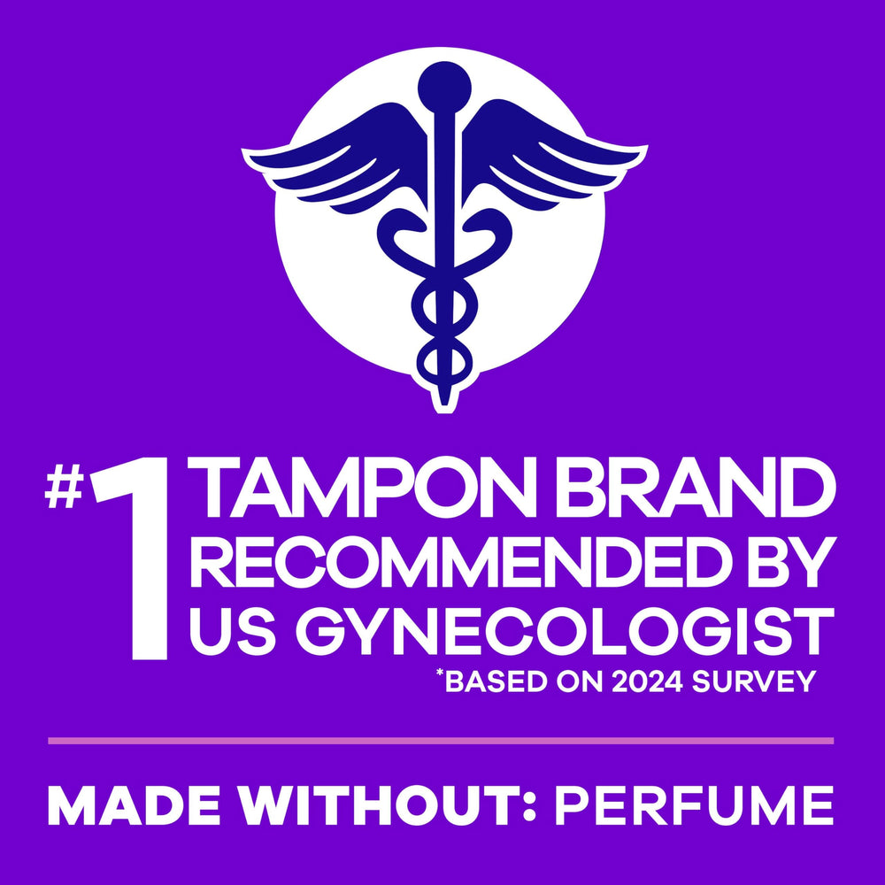 Tampax Radiant aplicación con la mano mostrando uso correcto y confianza