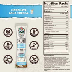Taste Salud stick pack abierto listo para añadir al agua