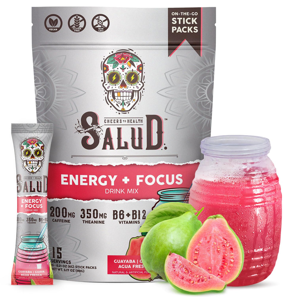 Taste Salud sobre frontal con sabor guayaba mostrando diseño y portabilidad