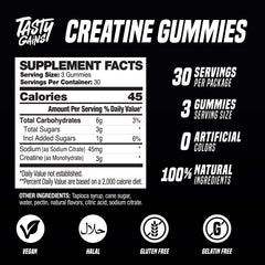 TASTY GAINS gominola siendo consumida tras entrenamiento para recuperación rápida