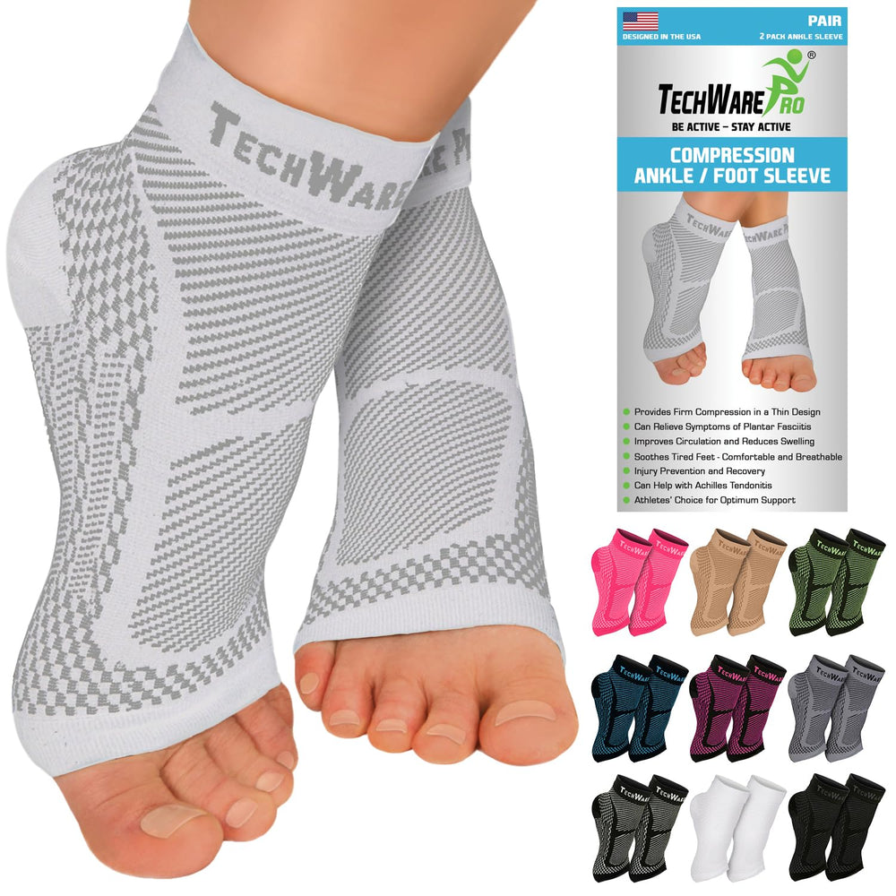 TechWare Pro vista frontal del manguito con ajuste ceñido y soporte visible