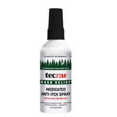 Tecnu envase frontal aerosol mostrando diseño y conveniencia de uso