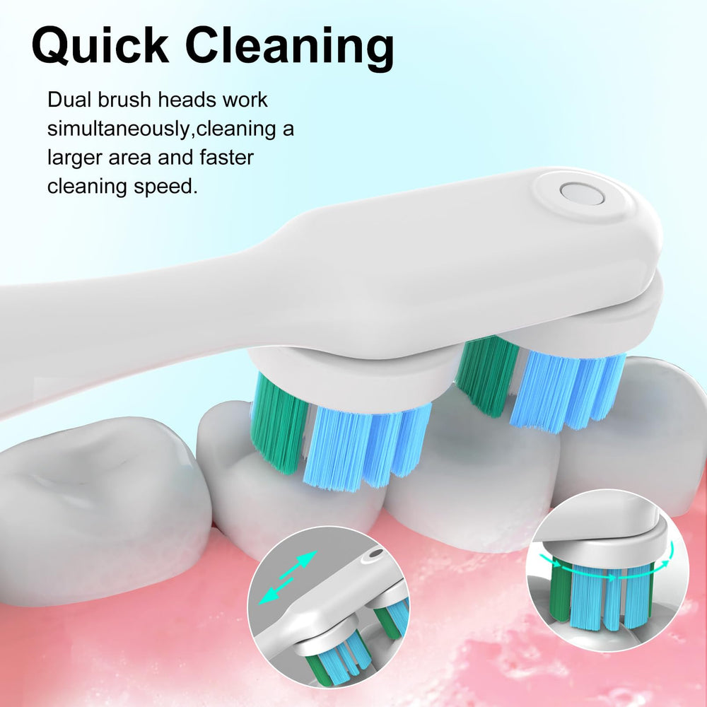 Tekgani cabeza instalada en cepillo Spinbrush, limpieza eficaz