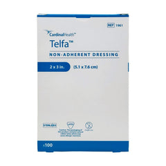 Telfa textura y capa no adherente mostrando absorción ligera y suavidad