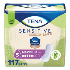 TENA empaque frontal que muestra protección y cantidad con diseño claro