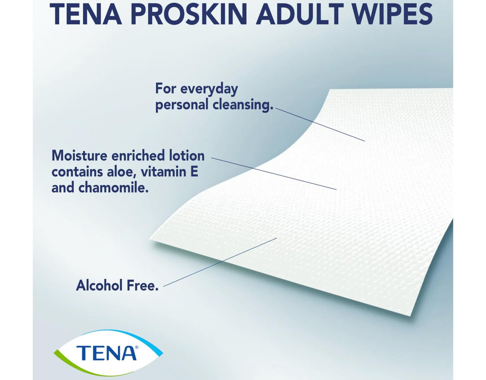 TENA ProSkin Ultra en escenario de baño doméstico recomendada para higiene diaria