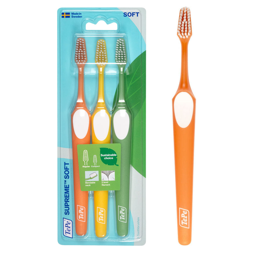 TePe cepillo frontal empaquetado muestra cuidado higiénico