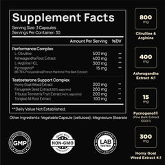 TERRA ELMNT etiqueta con ingredientes y dosis para verificar composición