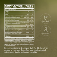 Terry Naturally Hair Renew Formula etiqueta nutricional legible para revisar ingredientes