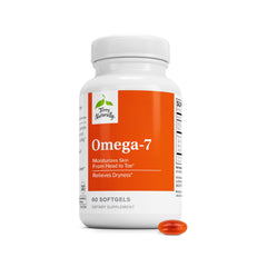 Terry Naturally Omega frente del empaque mostrando 60 cápsulas y beneficio hidratación