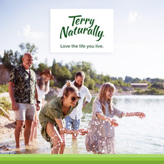 Terry Naturally etiqueta de ingredientes resaltando transparencia y calidad