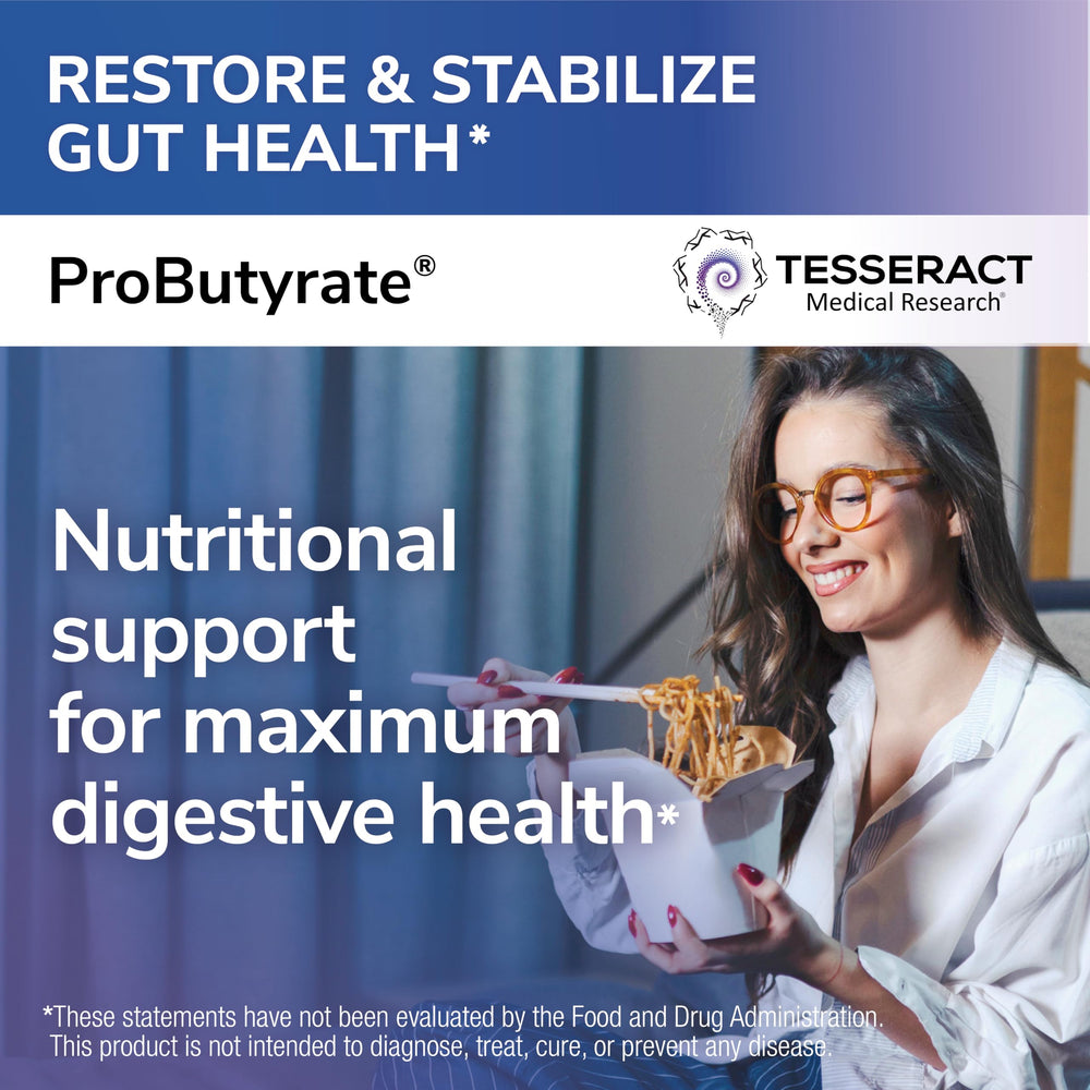 Tesseract ProButyrate cápsula en primer plano mostrando detalle y calidad