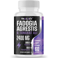 Thalacy frasco frente mostrando diseño y cantidad 60 softgels, opción concentrada