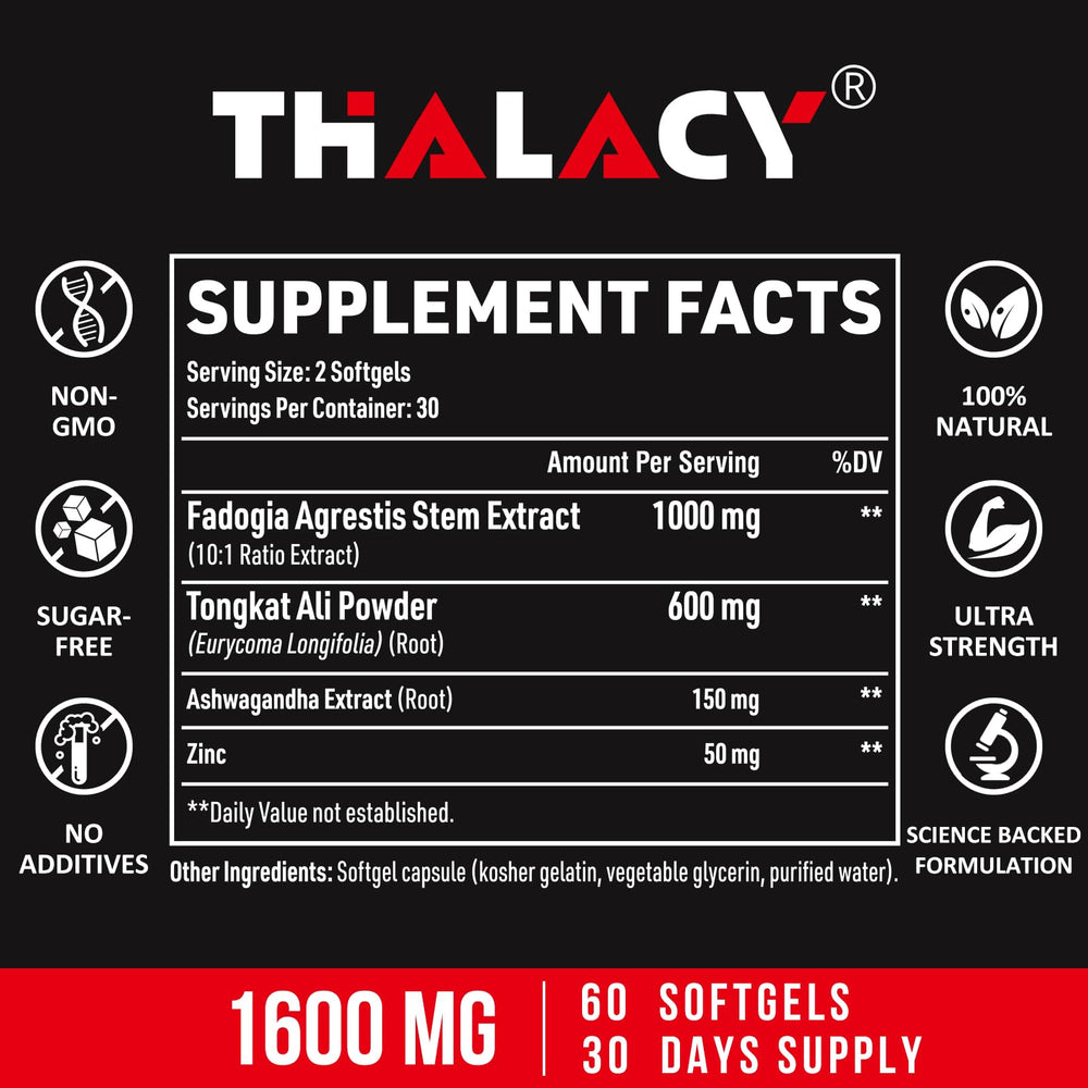 Thalacy primer plano de softgel que muestra textura y fácil ingestión