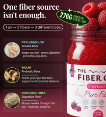 The Fiber Gel etiqueta de ingredientes destaca psyllium e inulina naturales
