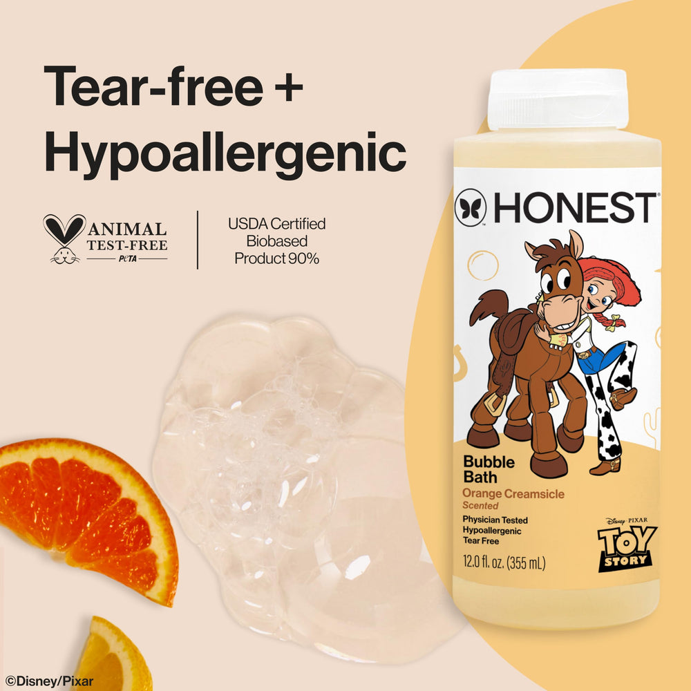 The Honest Company etiqueta con ingredientes naturales y beneficios hidratantes