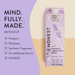 The Honest Company ingredientes lavanda y manzanilla que aportan aroma calmante