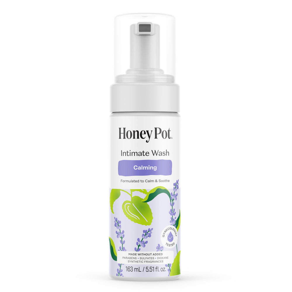 The Honey Pot Company frasco frontal mostrando diseño y beneficios