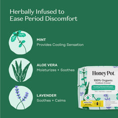 The Honey Pot Company corte del núcleo absorbente que muestra alta retención