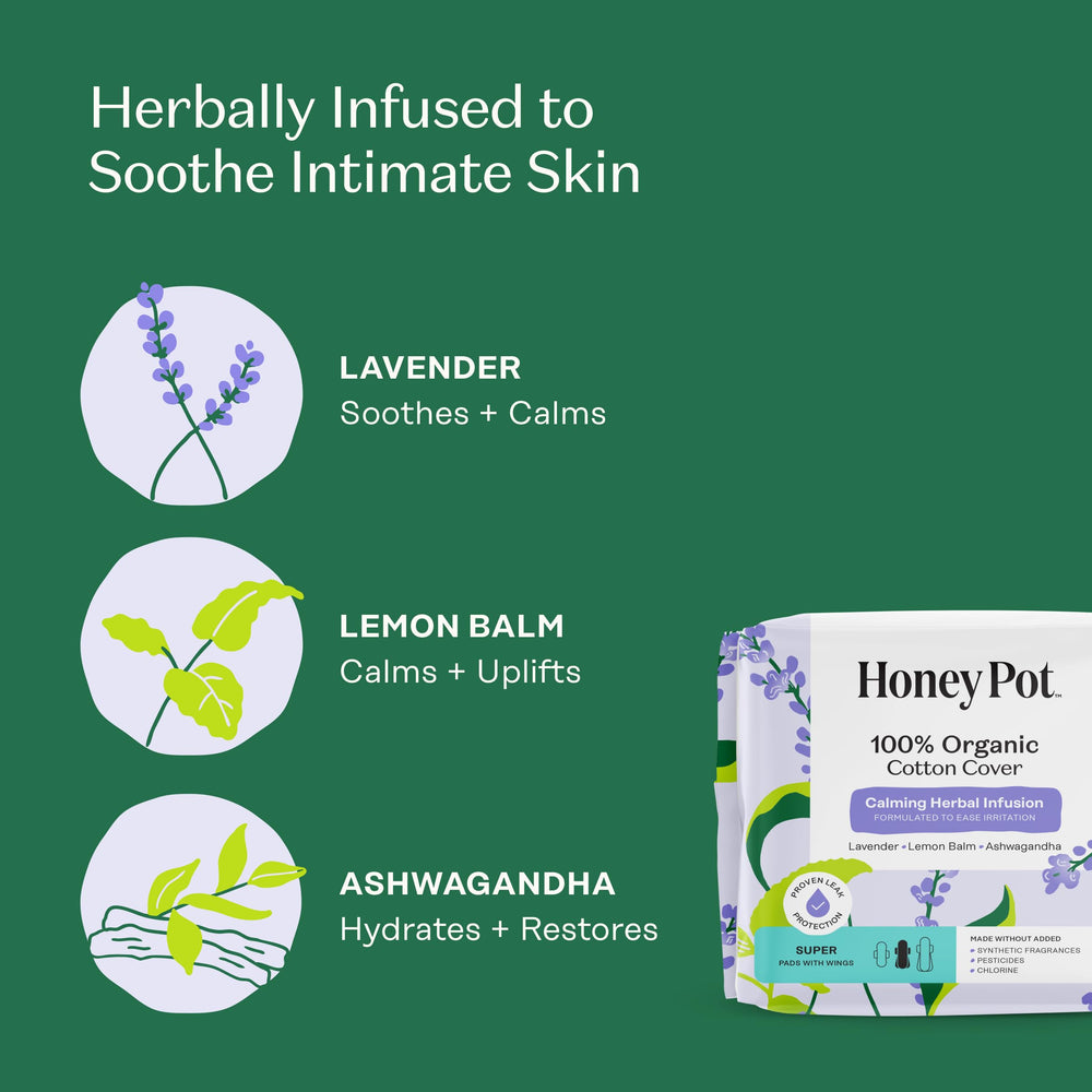 The Honey Pot Company corte del núcleo absorbente, alta capacidad