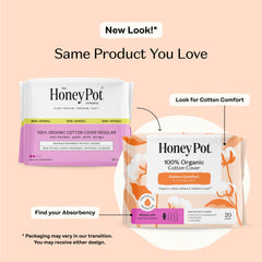 The Honey Pot Company primer plano de textura de algodón para mayor suavidad