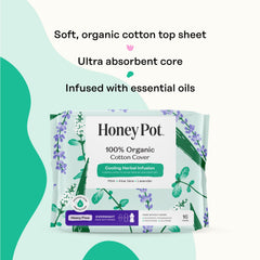 The Honey Pot Company toalla en uso con alas para sujeción y seguridad contra fugas