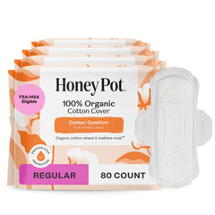 The Honey Pot Company paquete frontal mostrando diseño y marca, transmite confianza