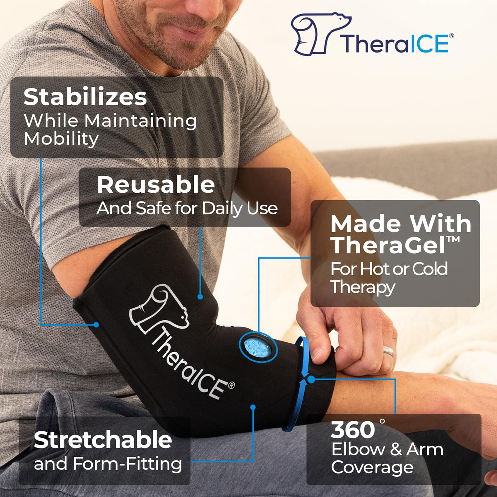 TheraICE primer plano del gel flexible que facilita terapia uniforme
