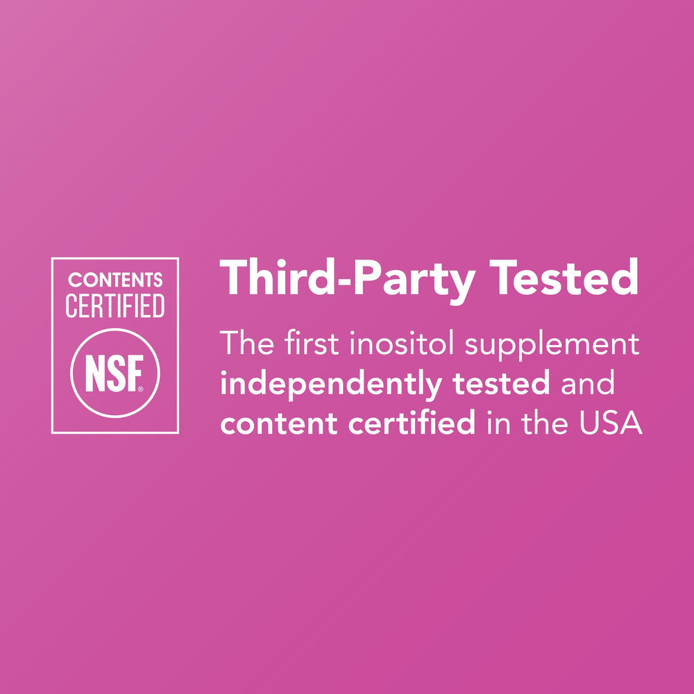 Vaso de agua con Ovasitol, disolución rápida.