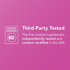 Vaso de agua con Ovasitol, disolución rápida.