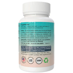 THEREXA frasco abierto con softgels visibles y conservación segura