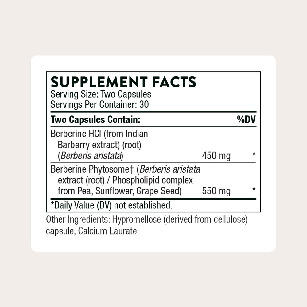 THORNE Berberina con tecnología fitosómica para mejor absorción