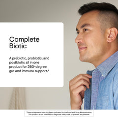 THORNE Complete Biotic daily stick pack fits into mornings and routines.