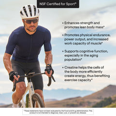THORNE creatine etiqueta nutricional con información clara y transparente