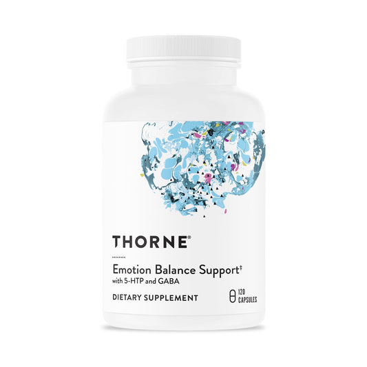 THORNE Emotion Balance en botella con cápsulas para apoyo al estado de ánimo.