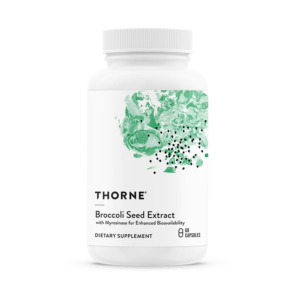 THORNE extracto de semilla de brócoli, cápsulas para apoyo antioxidante diario.