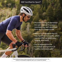 Empaque compacto THORNE Hierro Bisglicinato para uso diario.