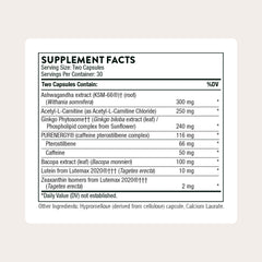 Memoractiv de Thorne estimula la creatividad y el enfoque mental.