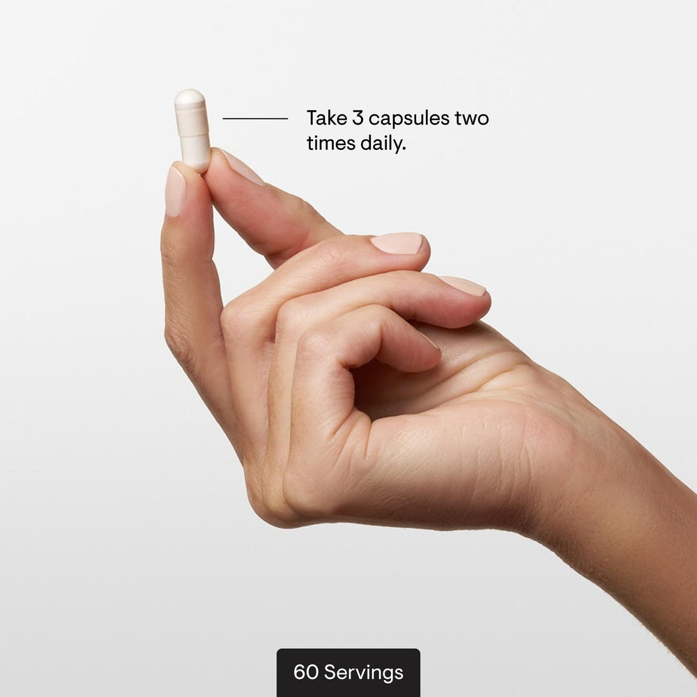 Empaque compacto THORNE Methyl-Guard con dispensador práctico.