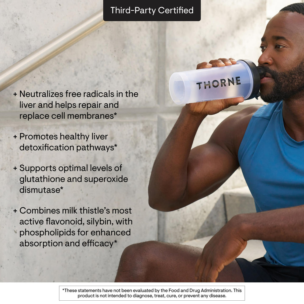 Absorcion optima gracias a Phytosome en THORNE Milk Thistle Phytosome