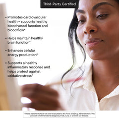 THORNE Omega-3 CoQ10: embalaje sostenible que cuida el medio ambiente.